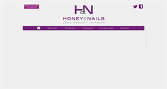Desktop Screenshot of honeyandnails.com