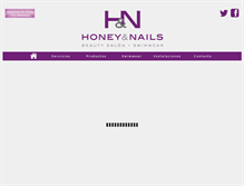 Tablet Screenshot of honeyandnails.com
